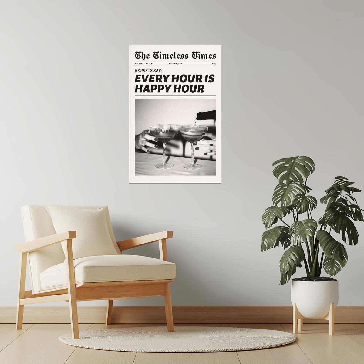 Grow Through What You Go Through | Feminist Newspaper Wall Art Poster