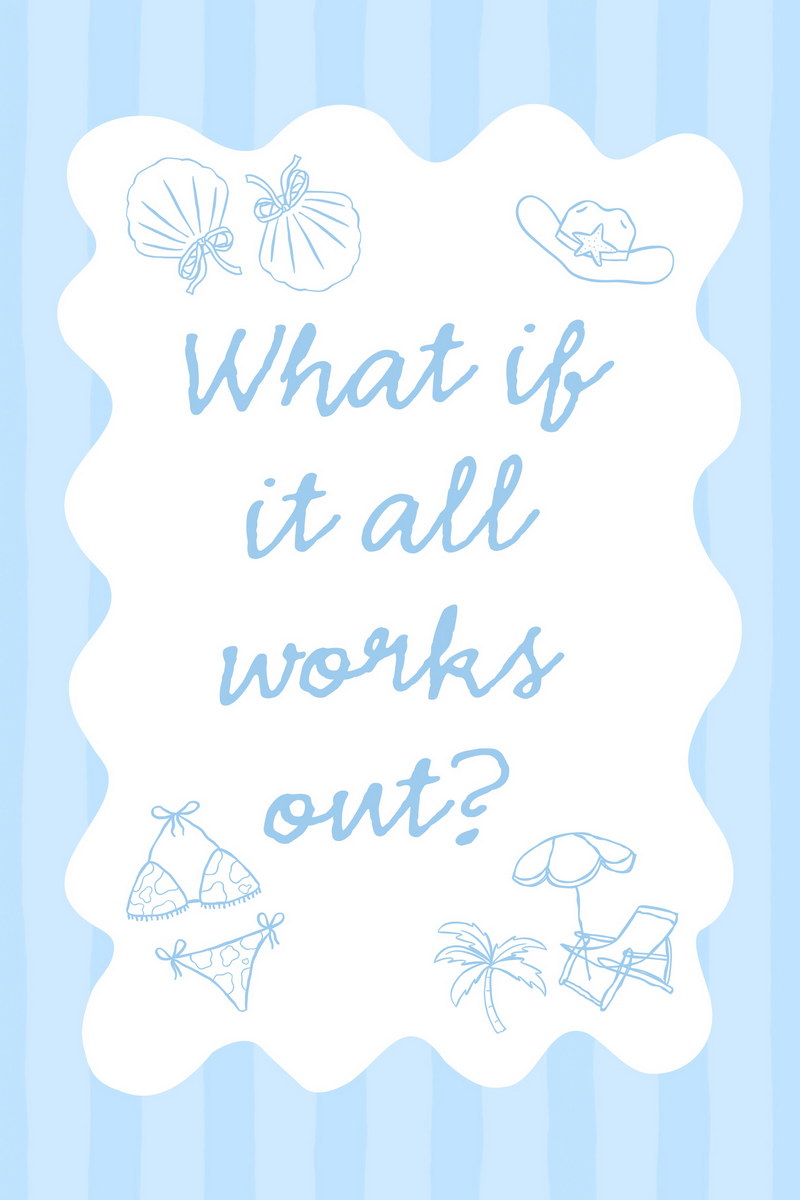 What If It All Works Out | Coastal Granddaughter Seashell Poster