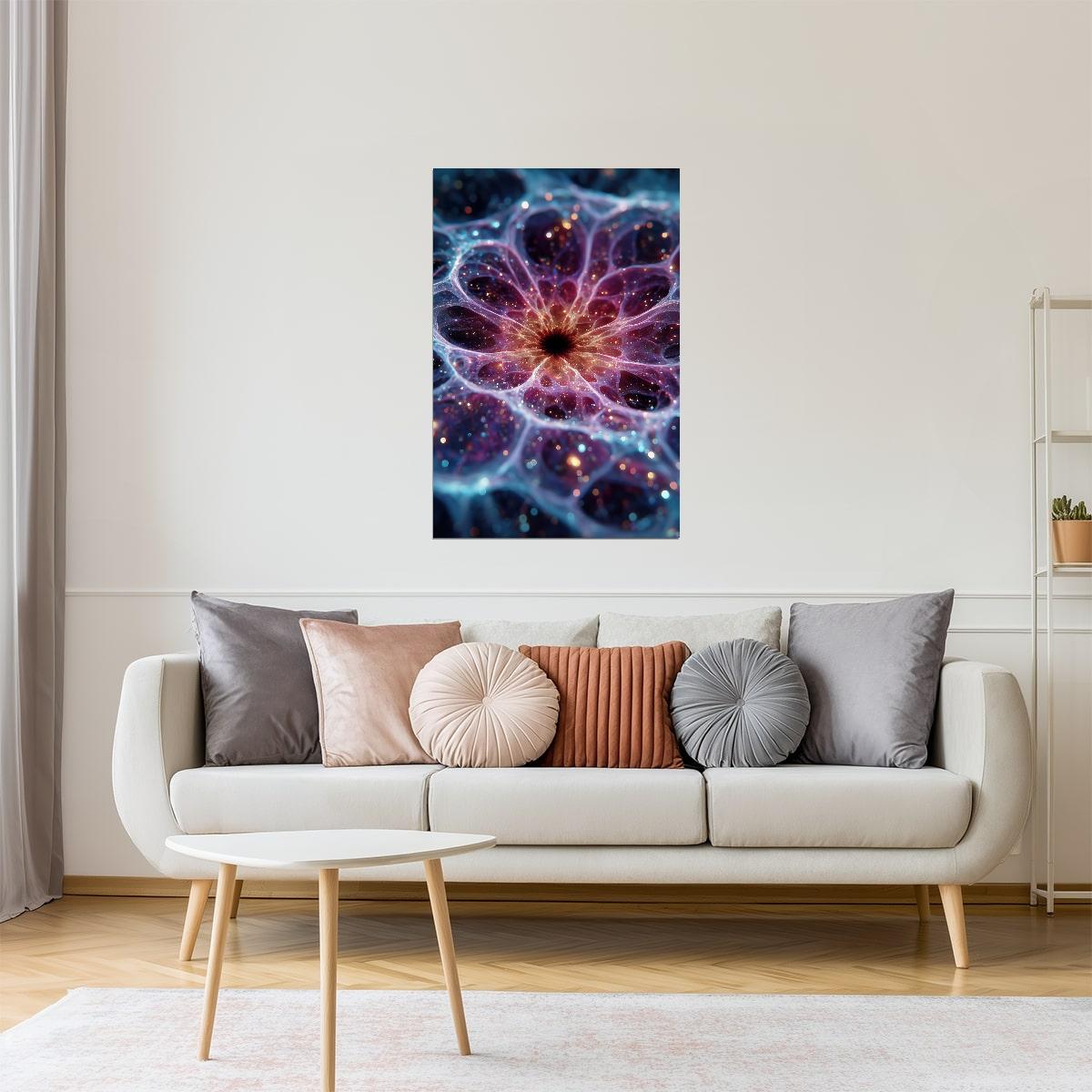 Cosmic Glittering Abstraction | Celestial Fantasy | Wall Art Print Poster