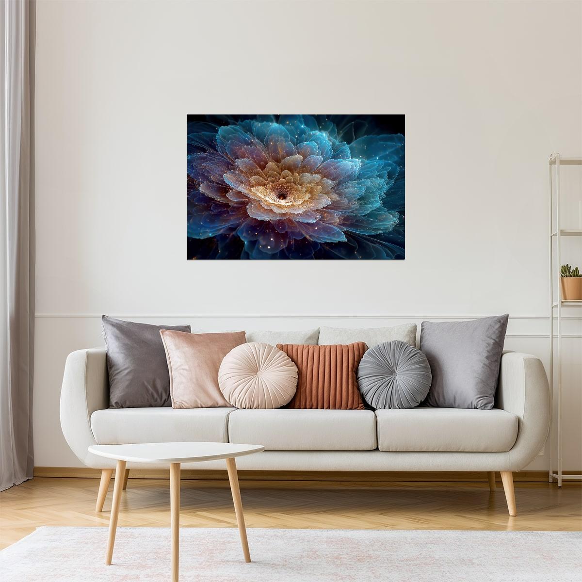 Ethereal Bloom Layers | Mystical Surrealism | Wall Decor Poster