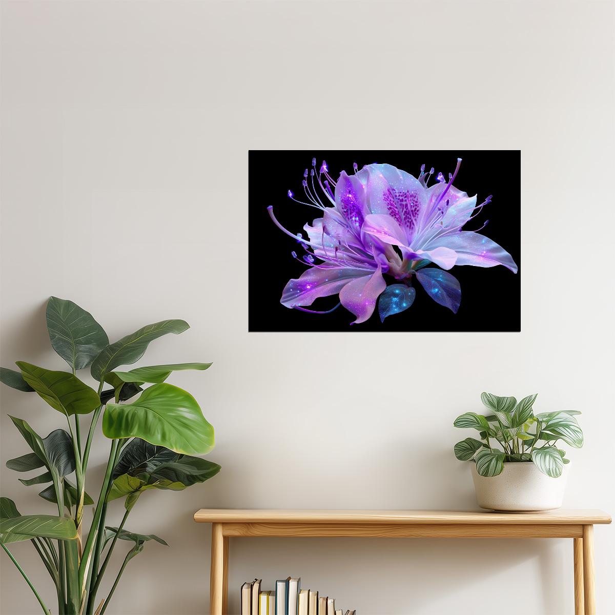 Dreamy Orchid Bloom | Whimsical Aura Core | Wall Decor Poster