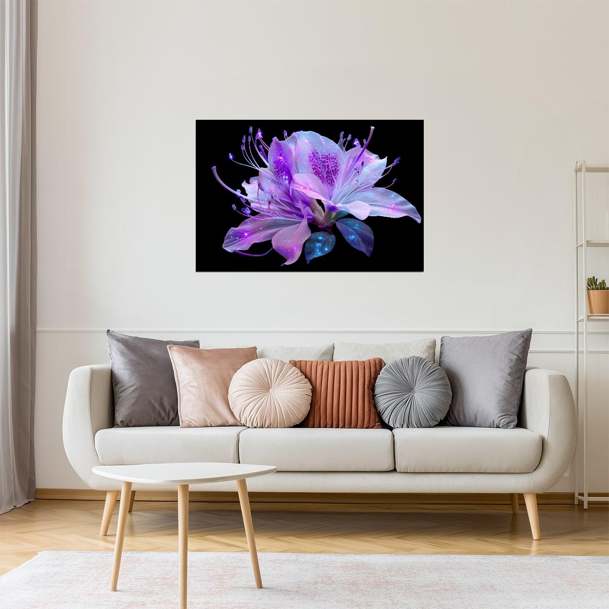 Dreamy Orchid Bloom | Whimsical Aura Core | Wall Decor Poster