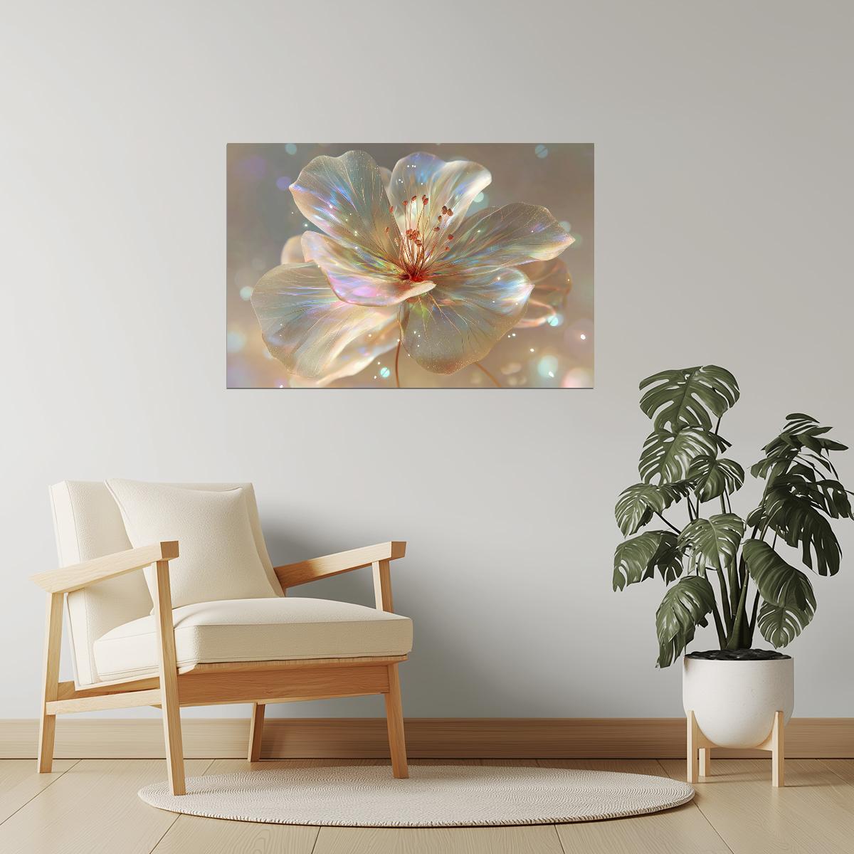 Shimmering Golden Petal | Enchanting Fantasycore | Wall Decor Poster