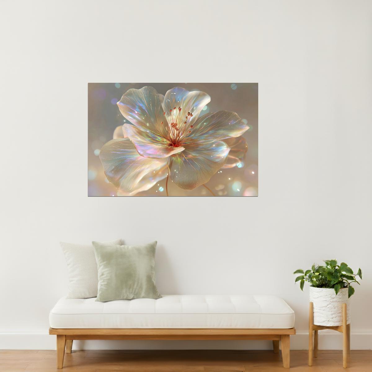 Shimmering Golden Petal | Enchanting Fantasycore | Wall Decor Poster