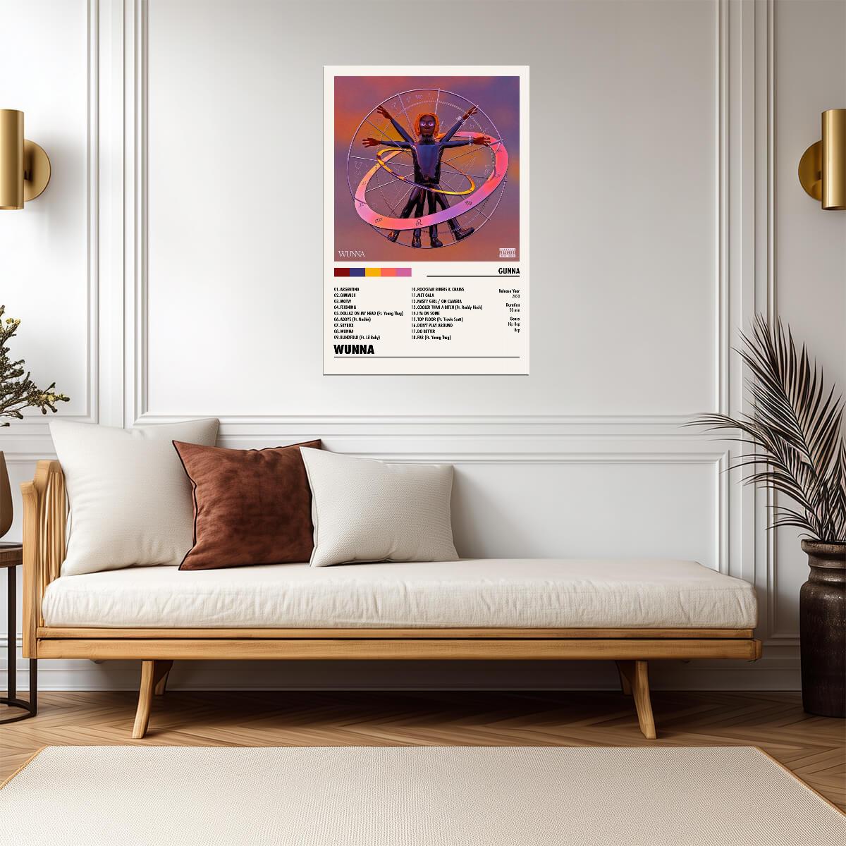 Gunna Wunna | Album Cover Poster | Minimalist Tracklist Art - Music Poster
