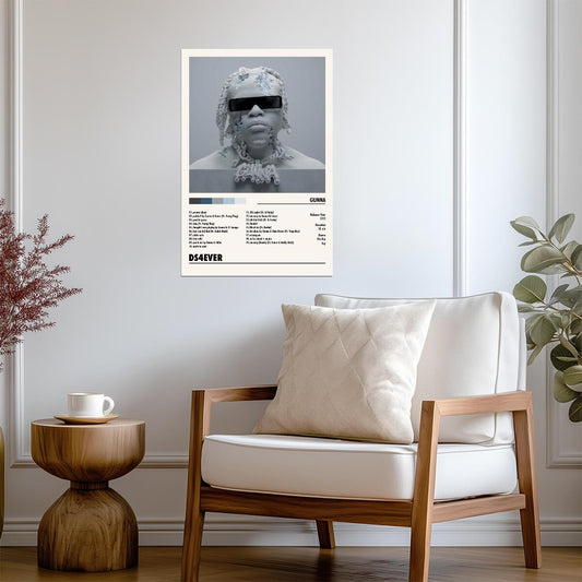 Gunna DS4Ever | Album Cover Poster | Minimalist Tracklist Art - Music Poster