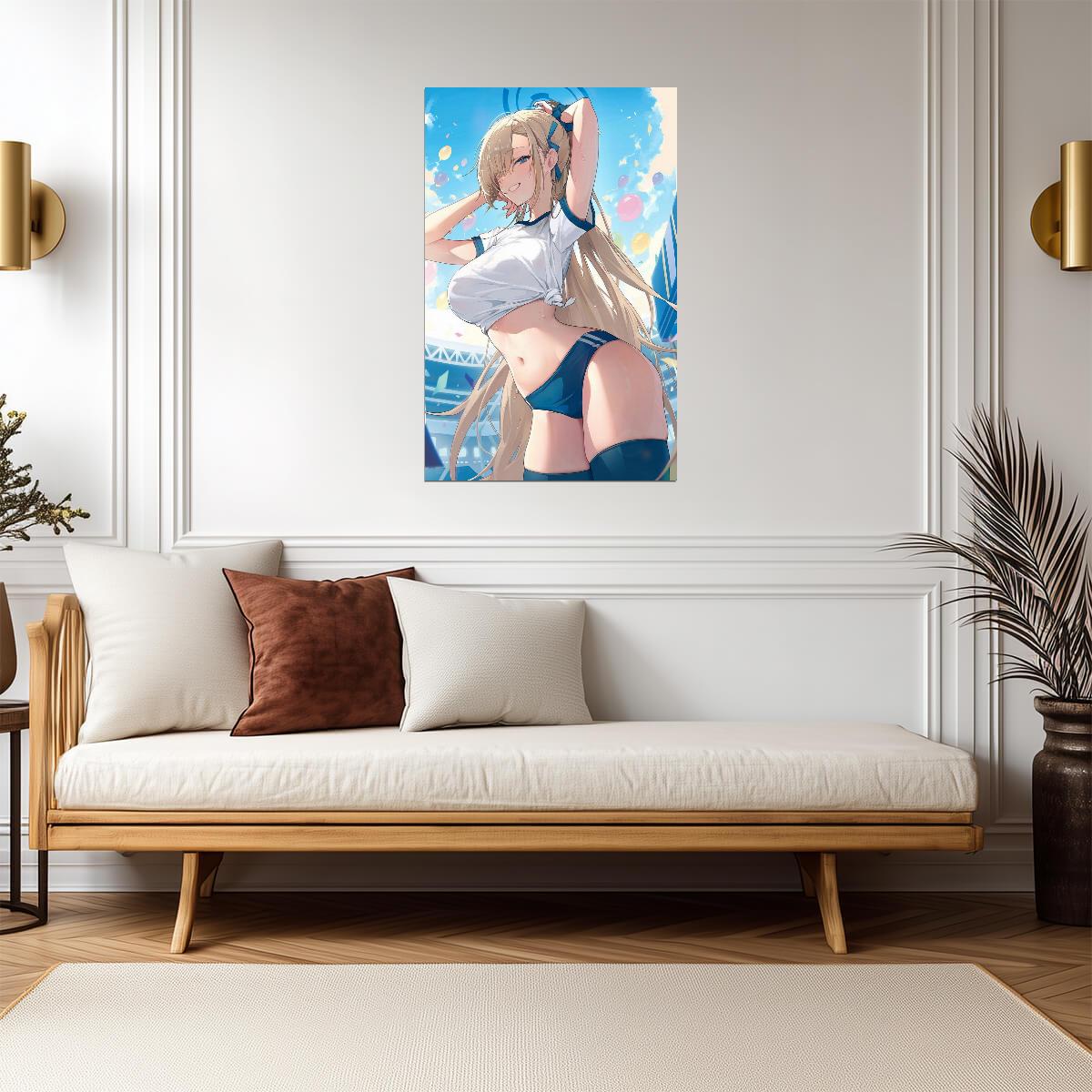 Blue Archive Ichinose Asuna | Video Game Poster | Anime Style Art Print