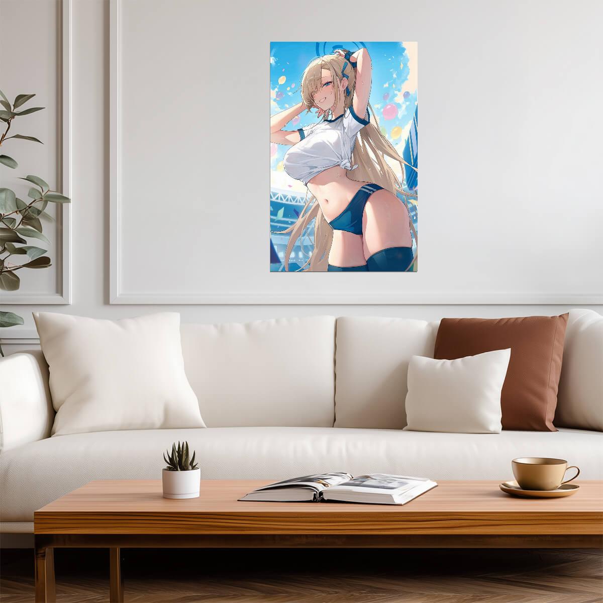 Blue Archive Ichinose Asuna | Video Game Poster | Anime Style Art Print