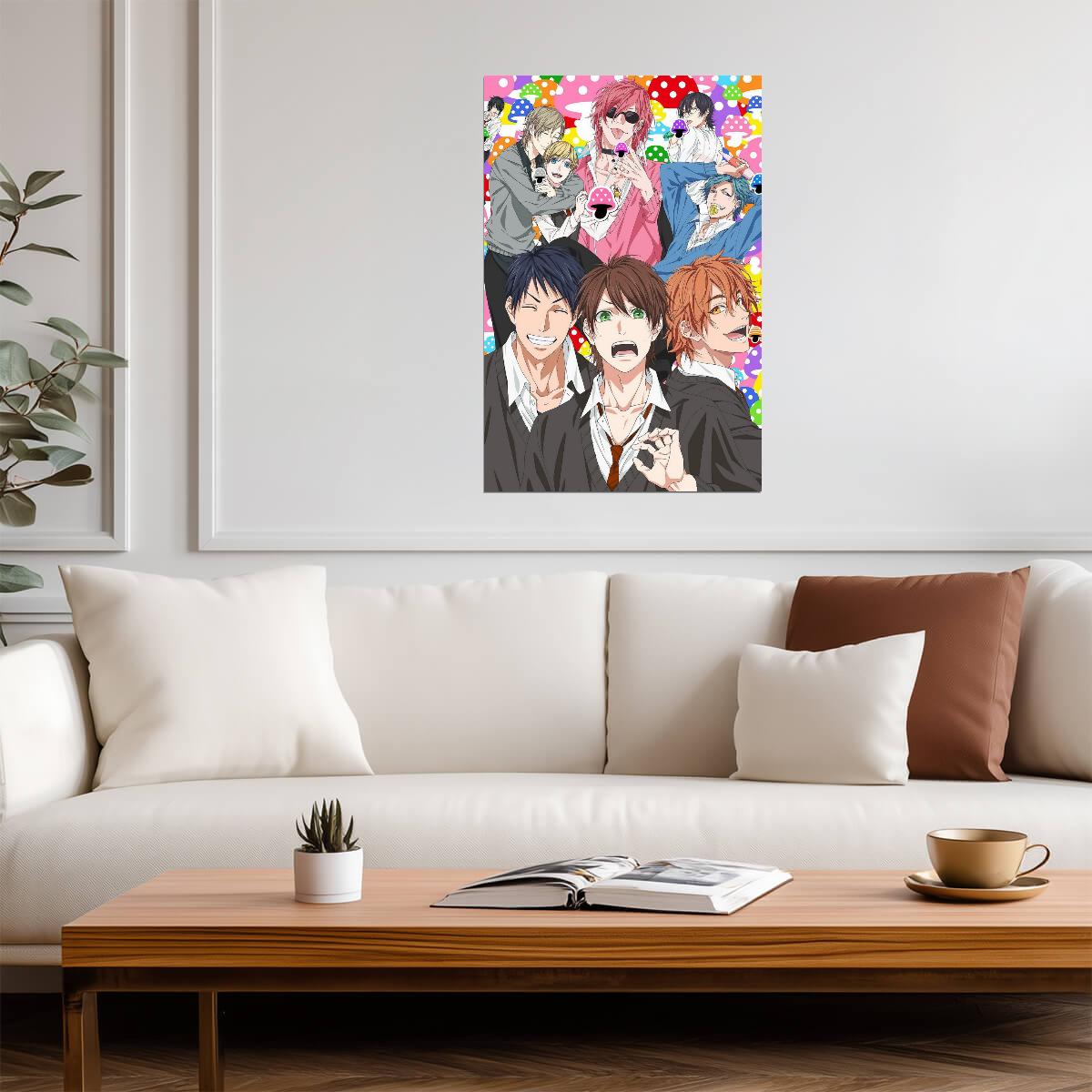 Yarichin Bitch Club Group Art | Yaoi Anime Poster | BL Manga Wall Art