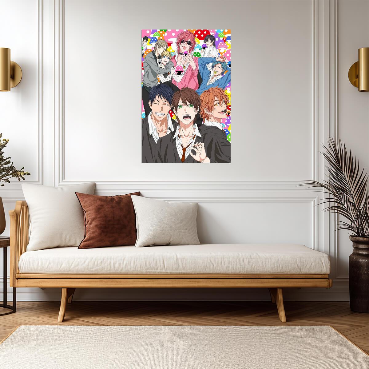 Yarichin Bitch Club Group Art | Yaoi Anime Poster | BL Manga Wall Art