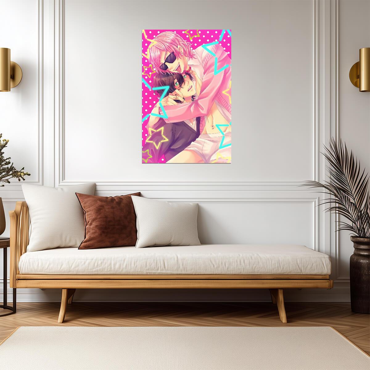 Yarichin Bitch Club Yuri & Toono | Yaoi Anime Poster | BL Wall Art