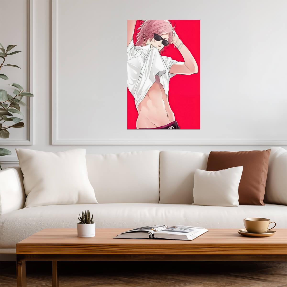 Yarichin Bitch Club Yuri Ayato Abs | Yaoi Anime Poster | BL Wall Art