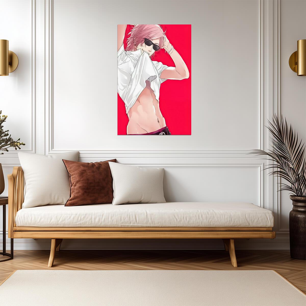 Yarichin Bitch Club Yuri Ayato Abs | Yaoi Anime Poster | BL Wall Art
