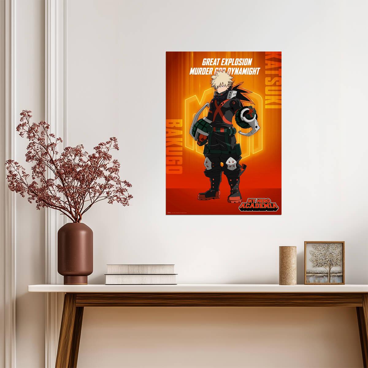 My Hero Academia Katsuki Bakugo | Shonen Manga Art | MHA Anime Poster