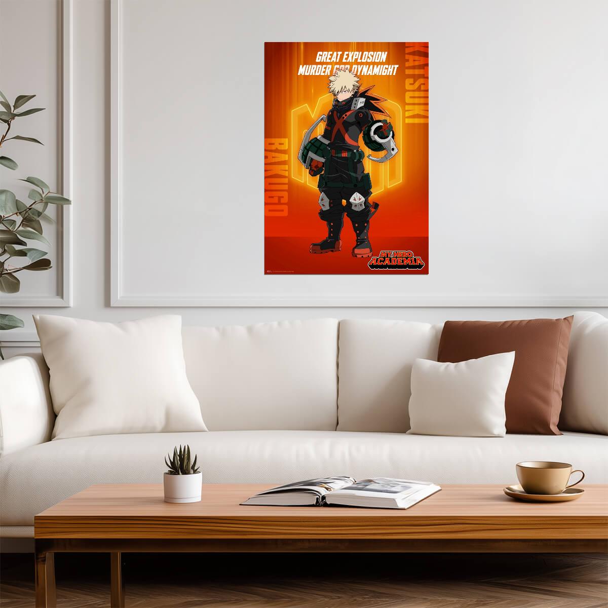My Hero Academia Katsuki Bakugo | Shonen Manga Art | MHA Anime Poster