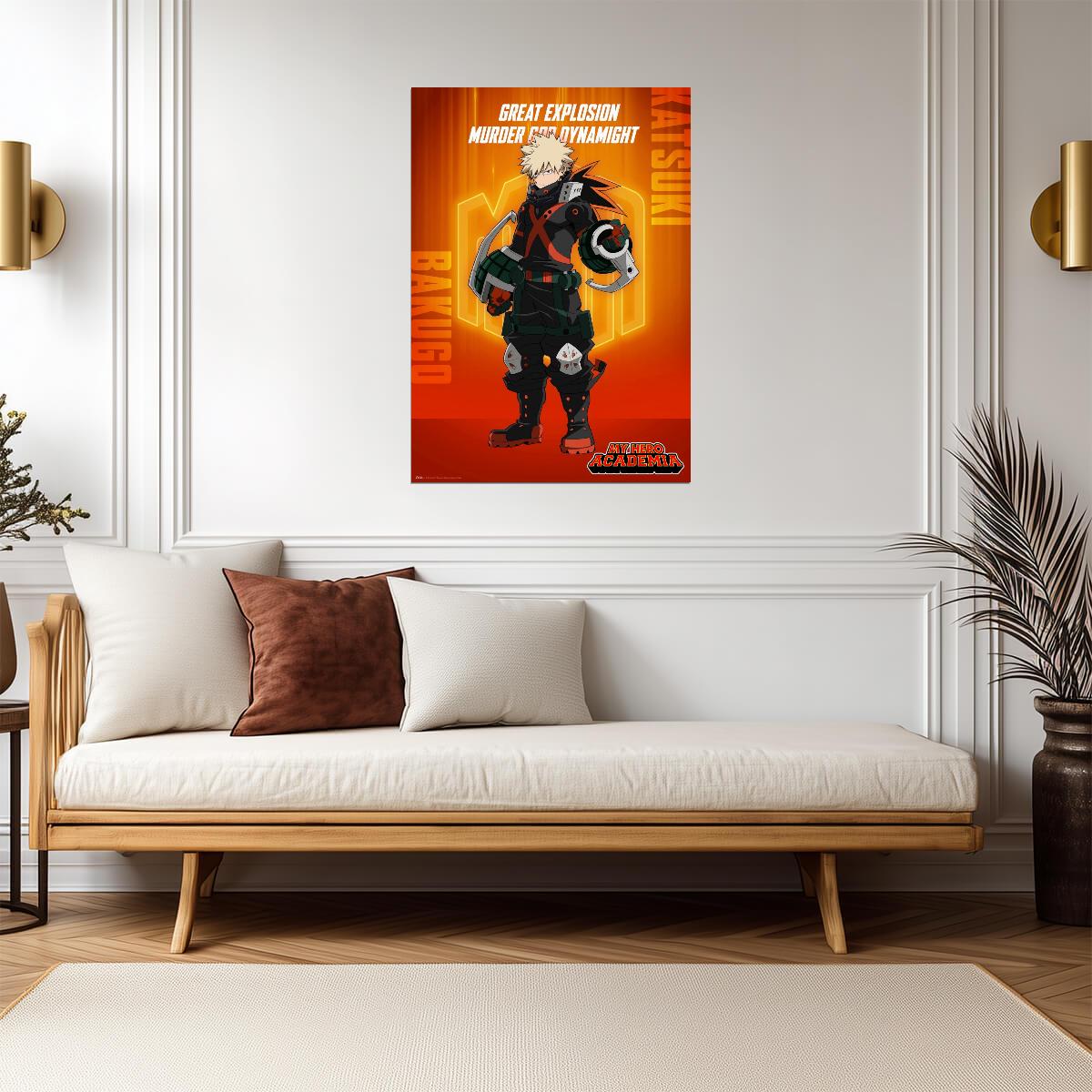 My Hero Academia Katsuki Bakugo | Shonen Manga Art | MHA Anime Poster
