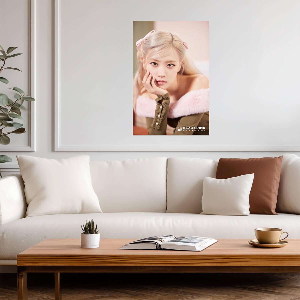 Blackpink Rose | K-Pop Music Poster | Korean Idol Photography