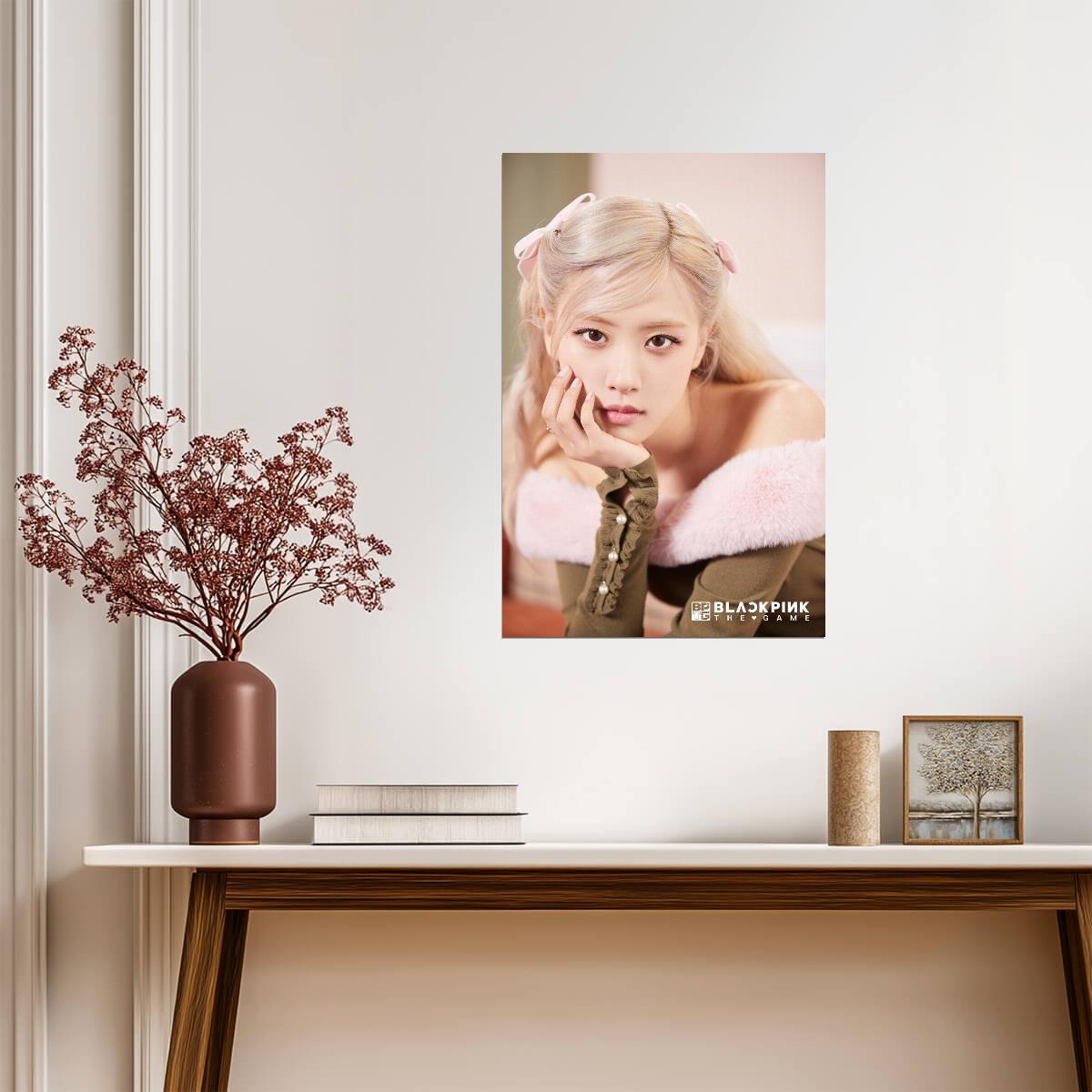 Blackpink Rose | K-Pop Music Poster | Korean Idol Photography