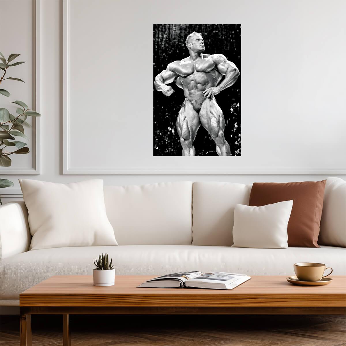 Jay Cutler Mr. Olympia | Bodybuilding Legend Poster | Black and White Photography