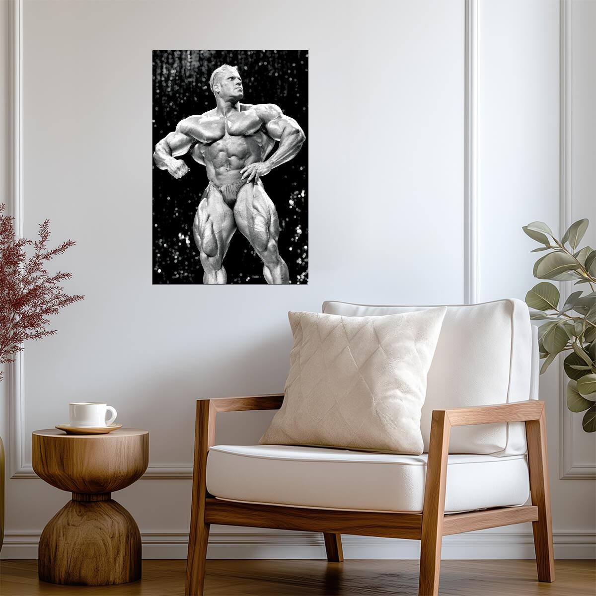 Jay Cutler Mr. Olympia | Bodybuilding Legend Poster | Black and White Photography