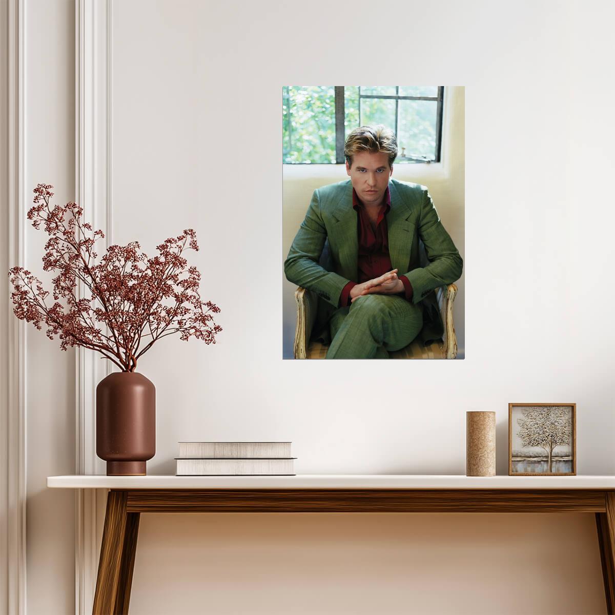 Val Kilmer | 90s Movie Star Portrait | Celebrity Wall Poster