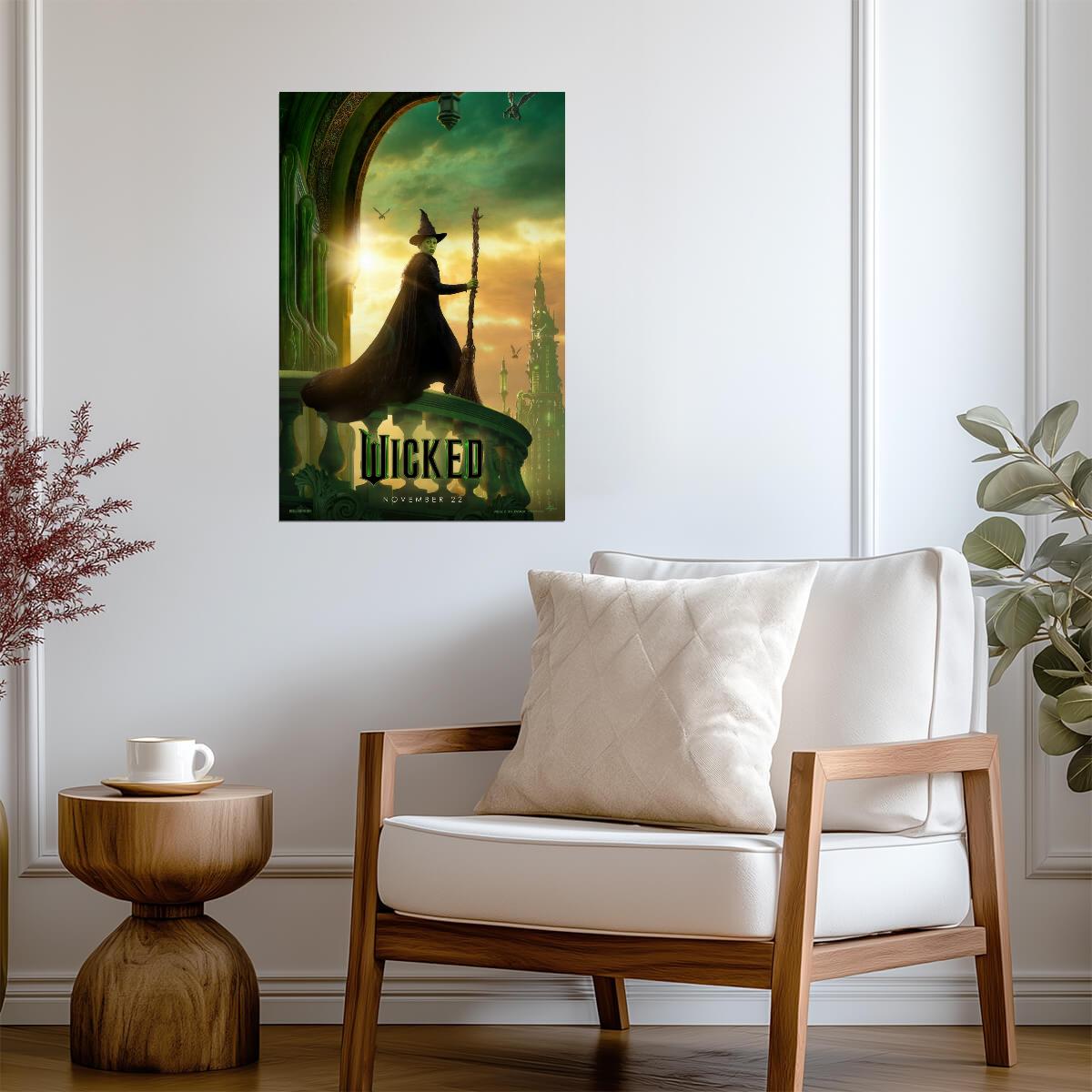 Wicked Movie Poster | Cynthia Erivo as Elphaba | Musical Film Wall Art