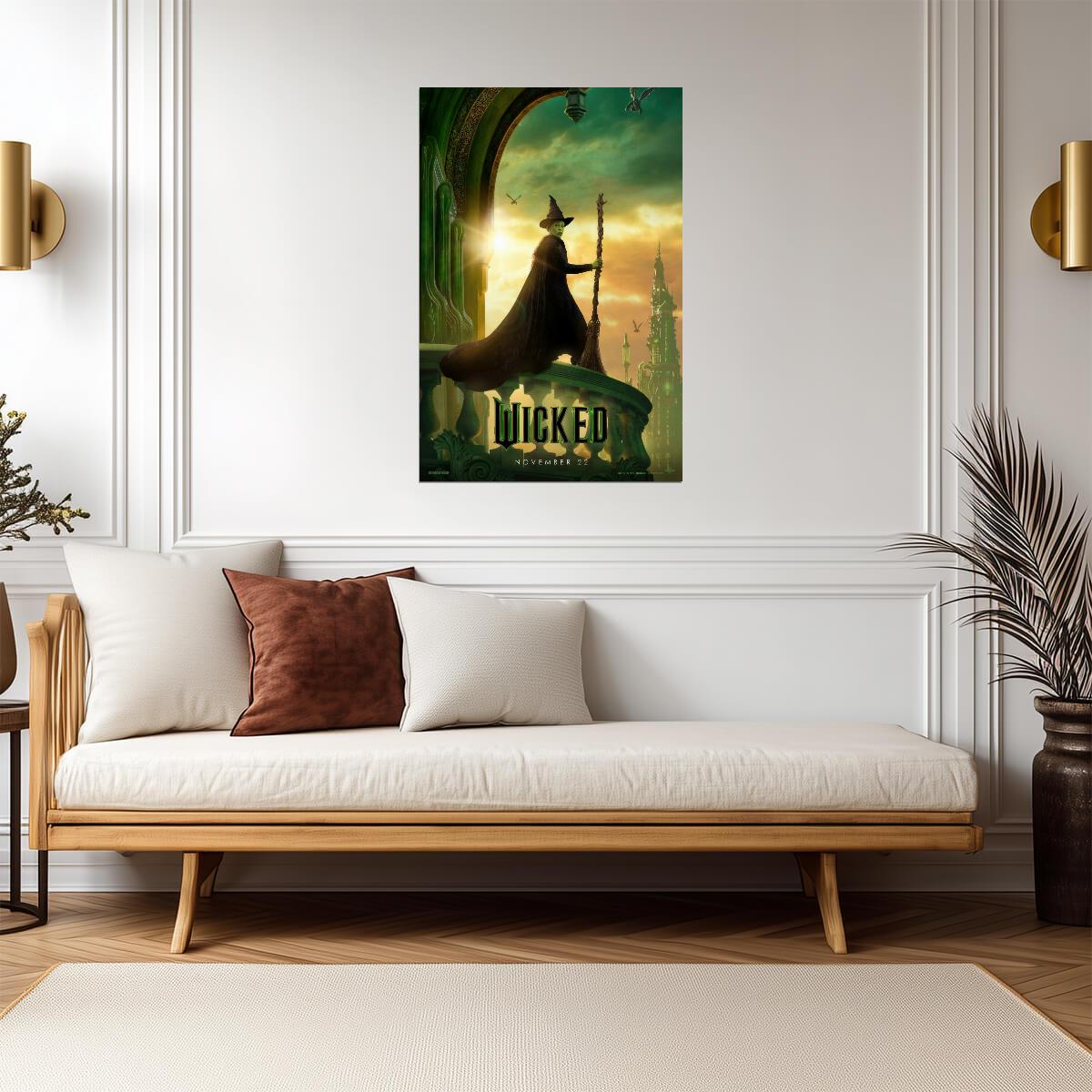 Wicked Movie Poster | Cynthia Erivo as Elphaba | Musical Film Wall Art
