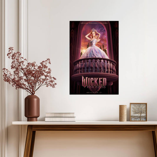 Wicked For Good Ariana Grande as Glinda | The Good Witch Poster | Fantasy Musical Film 2025 Art - Movies & TV Poster