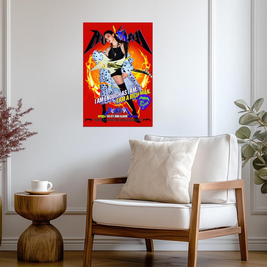 aespa Giselle | Rich Man Poster 2 | Vibrant Concept Art - Music Poster