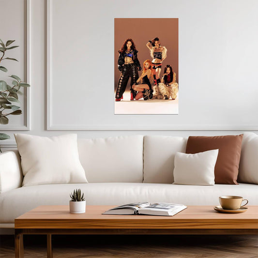 aespa Group | Dirty Worker Poster | Warm Tone Decor - Music Poster