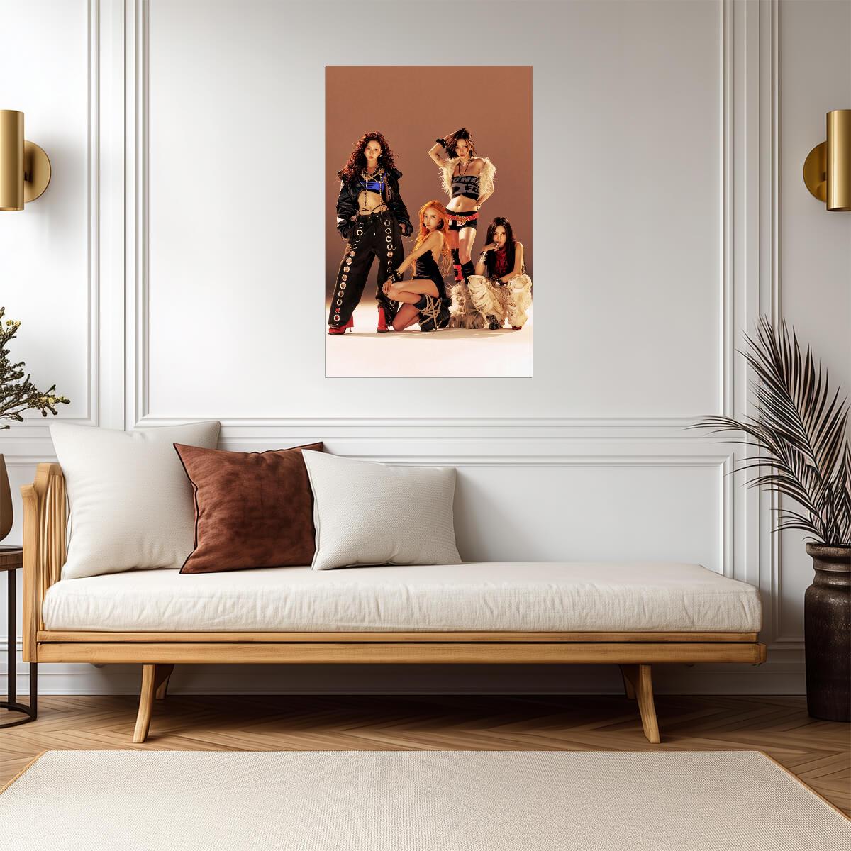 aespa Group | Dirty Worker Poster | Warm Tone Decor - Music Poster