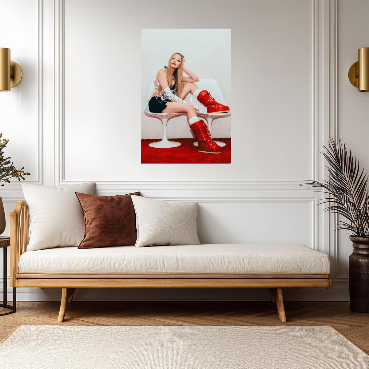 Girlset Kendall | Commas Concept | Warm Photo Poster - Music Poster