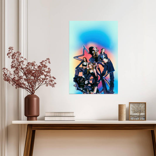 Girlset Group | Little Miss Art | K-pop Aesthetic Poster - Music Poster