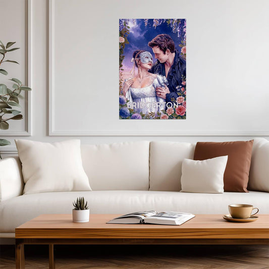 Bridgerton Painted Illustration | Benedict & Sophie Poster | Vintage Style Fan Art - Movies & TV Poster