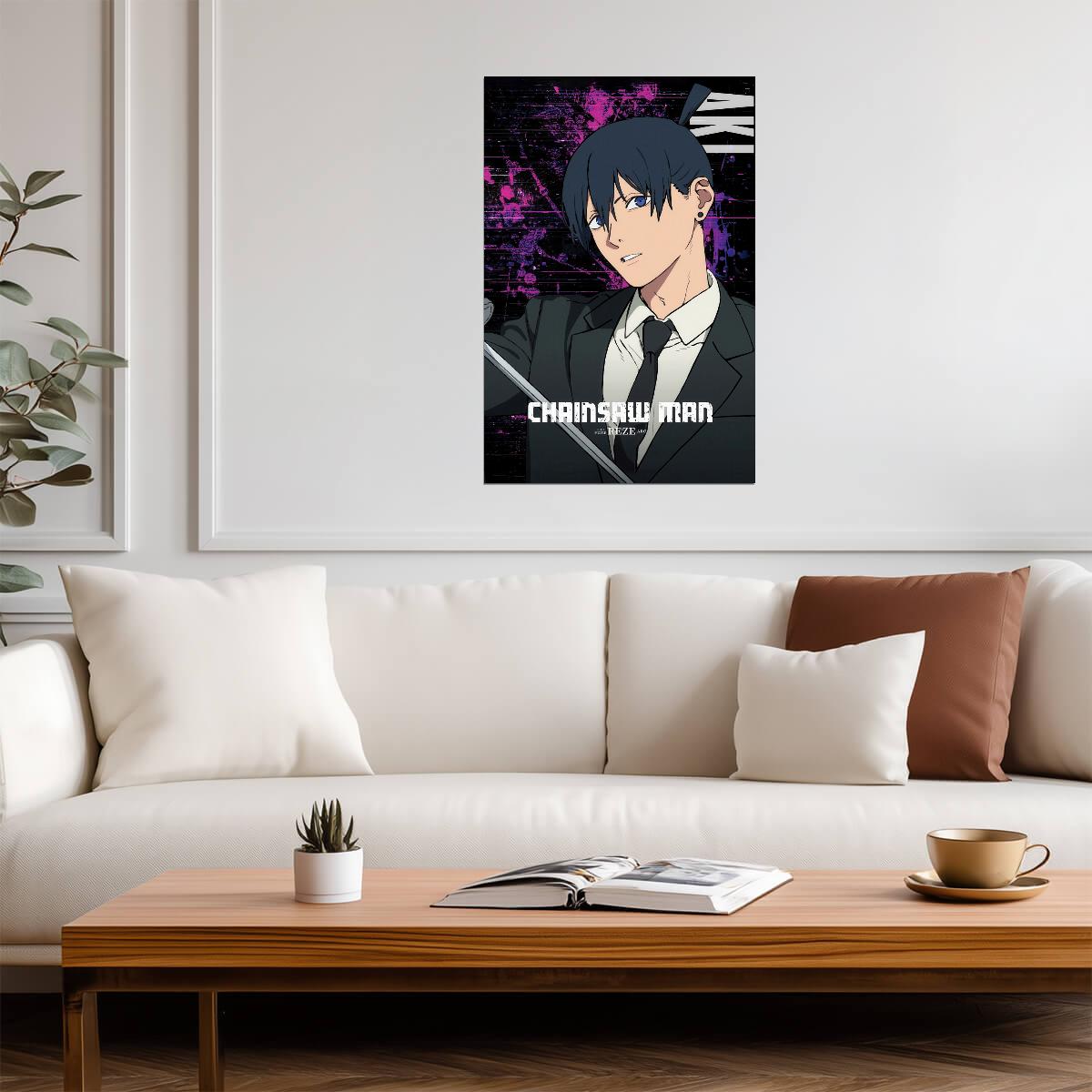 Chainsaw Man Aki Hayakawa | Anime Poster | Devil Hunter Wall Art - Anime Poster