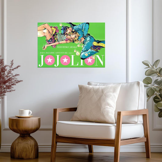 JoJo's Bizarre Adventure Part 8 JoJolion | Anime Poster | Josuke Higashikata Manga Art - Anime Poster