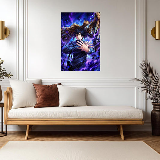 Jujutsu Kaisen Megumi Fushiguro Summon | Anime Poster | Shikigami Master Wall Art - Anime Poster