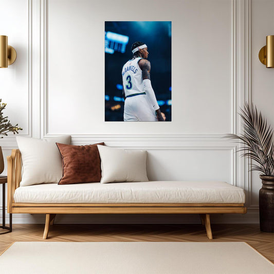 Jaden McDaniels Minnesota Timberwolves | Basketball Poster | NBA Art Print - Sports Poster