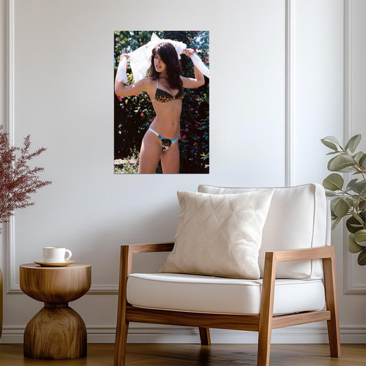 Phoebe Cates Leopard Bikini | Sexy 80s Model Poster | Vintage Photography in High Res - Celebrities Poster