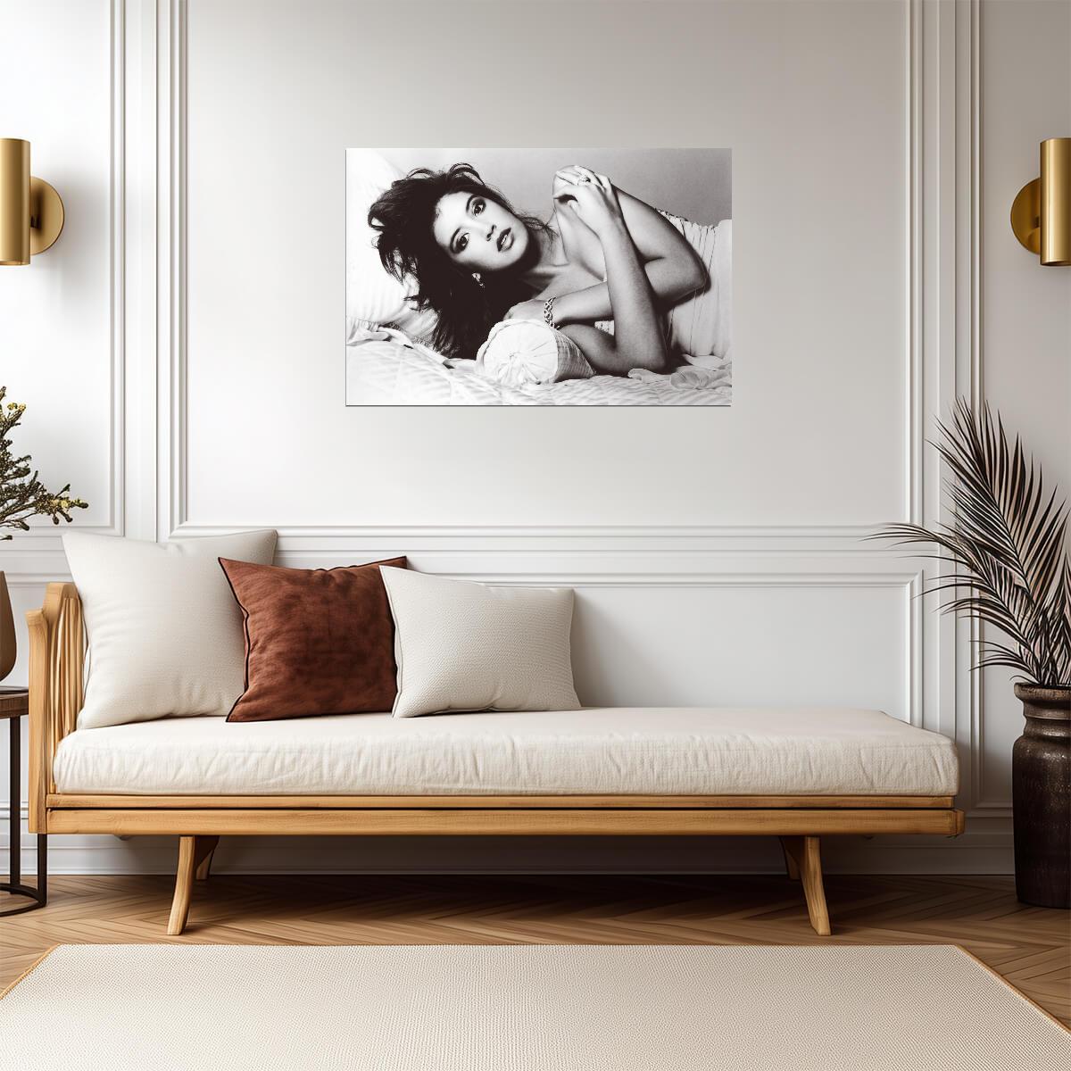 Phoebe Cates Black and White Portrait | Poster | Classic Movie Star Print - Celebrities Poster