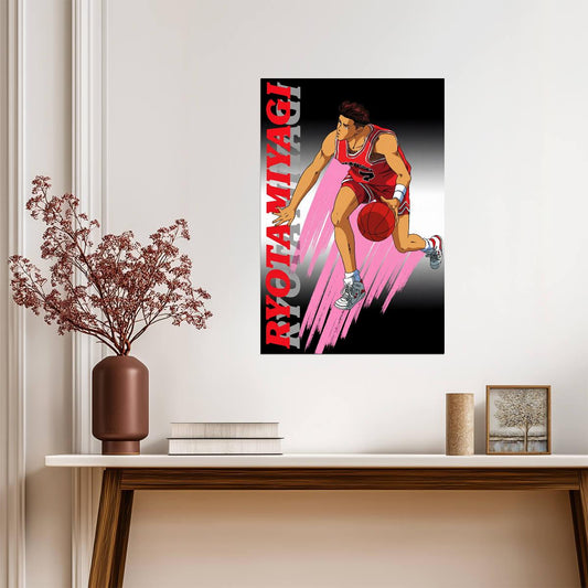 Slam Dunk Ryota Miyagi | Anime Poster | Point Guard Sports Art - Anime Poster