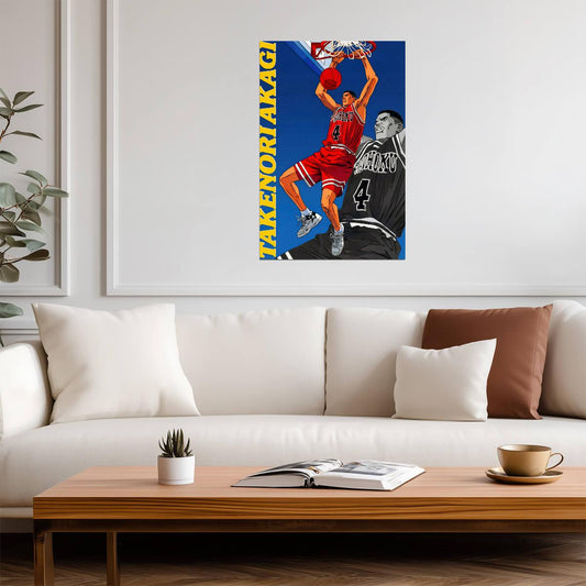 Slam Dunk Takenori Akagi | Anime Poster | Captain Shohoku Wall Art - Anime Poster