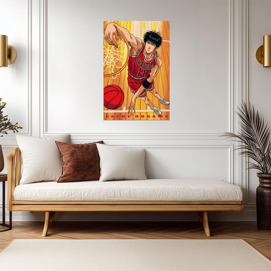Slam Dunk Kaede Rukawa | Anime Poster | Shohoku Ace Player Print - Anime Poster