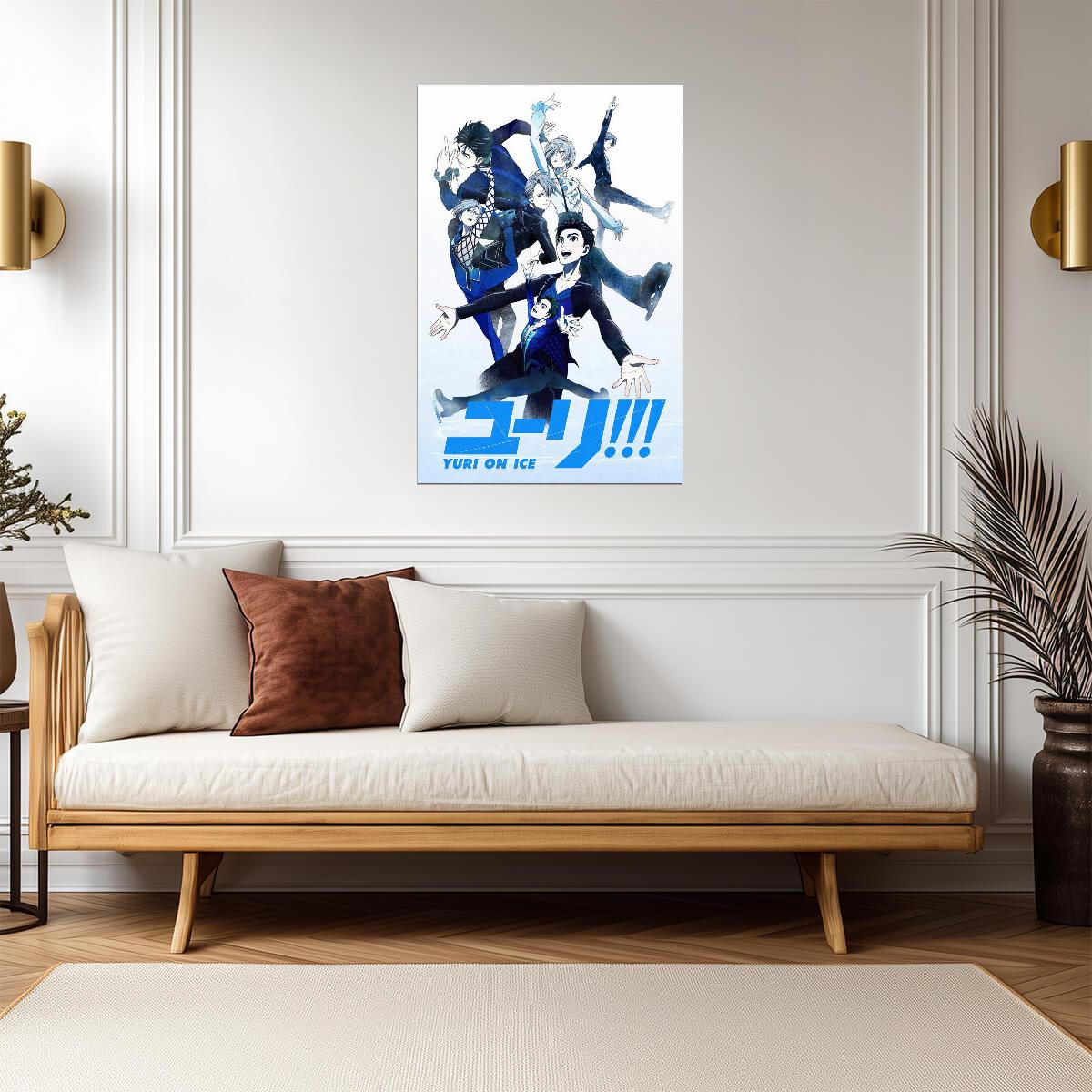 Yuri on Ice Group Art | Anime Poster | Figure Skating Shonen Print - Anime Poster