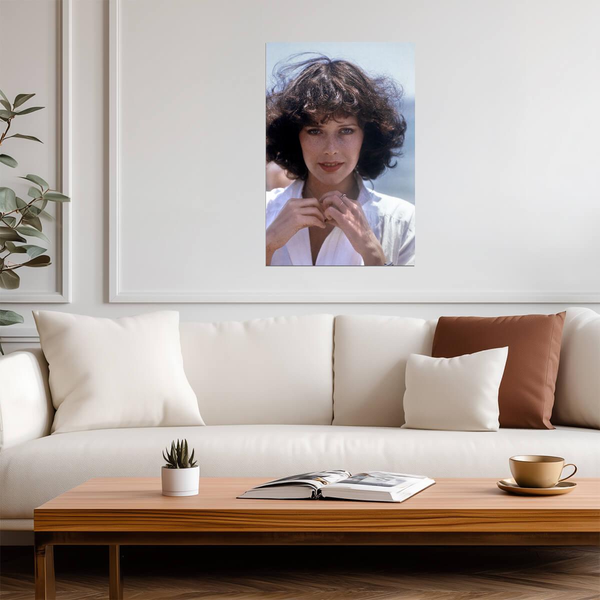 Sylvia Kristel Portrait Poster | Actress Wall Art Print - Celebrities Poster