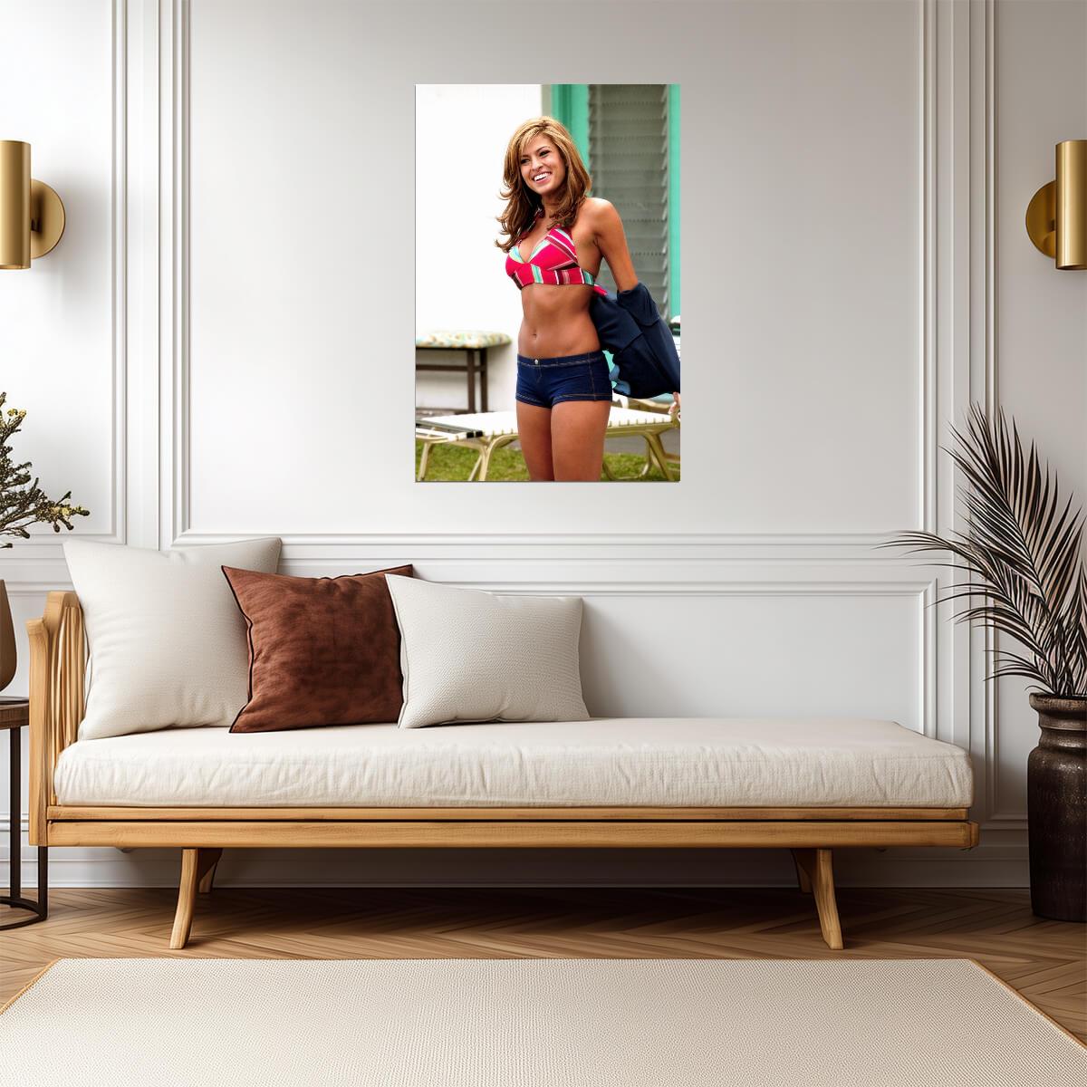 Eva Mendes in Bikini Poster | Stuck on You Movie Wall Art Print - Celebrities Poster