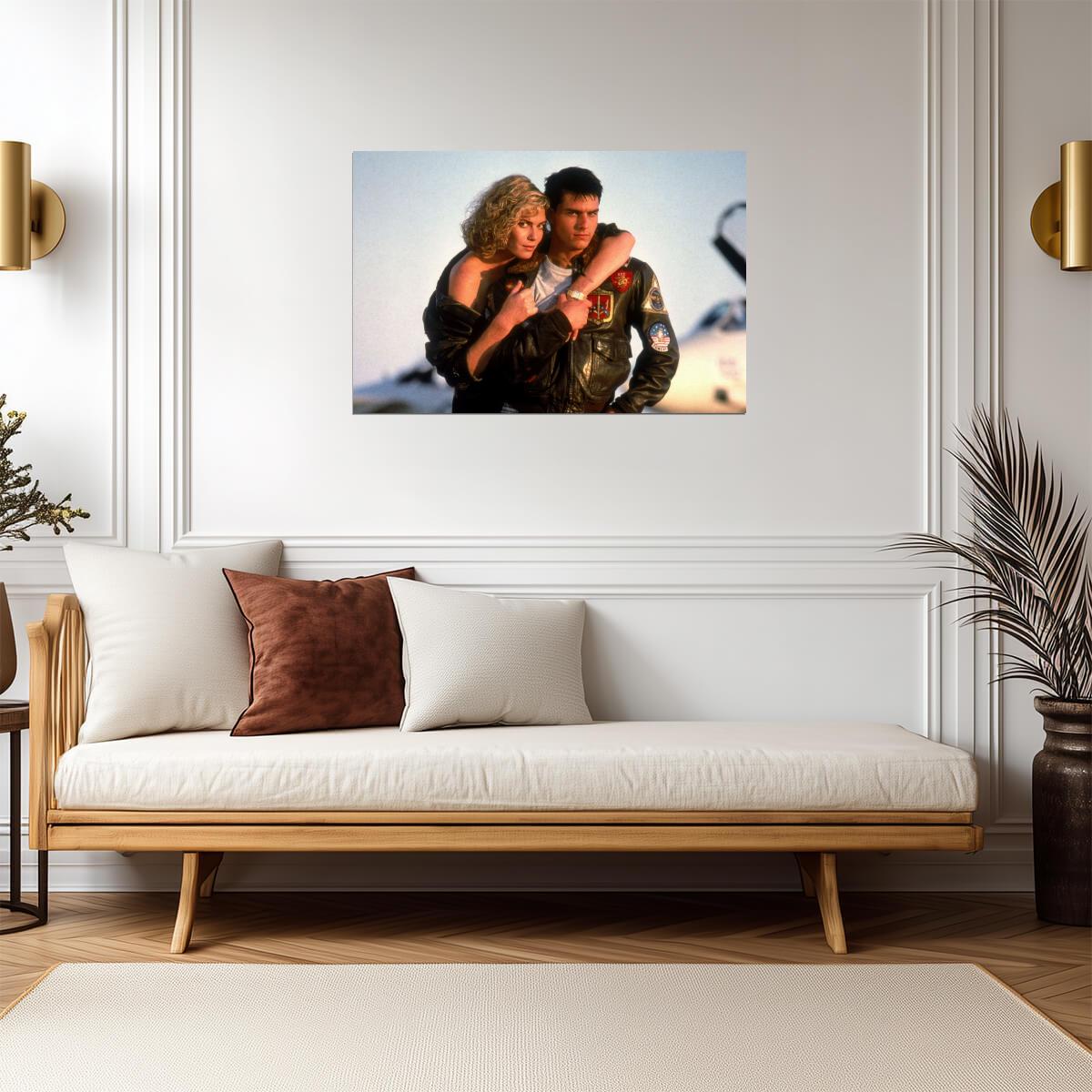 Kelly Mcgillis with Tom Cruise Poster | 80s Movie Wall Art Print - Celebrities Poster