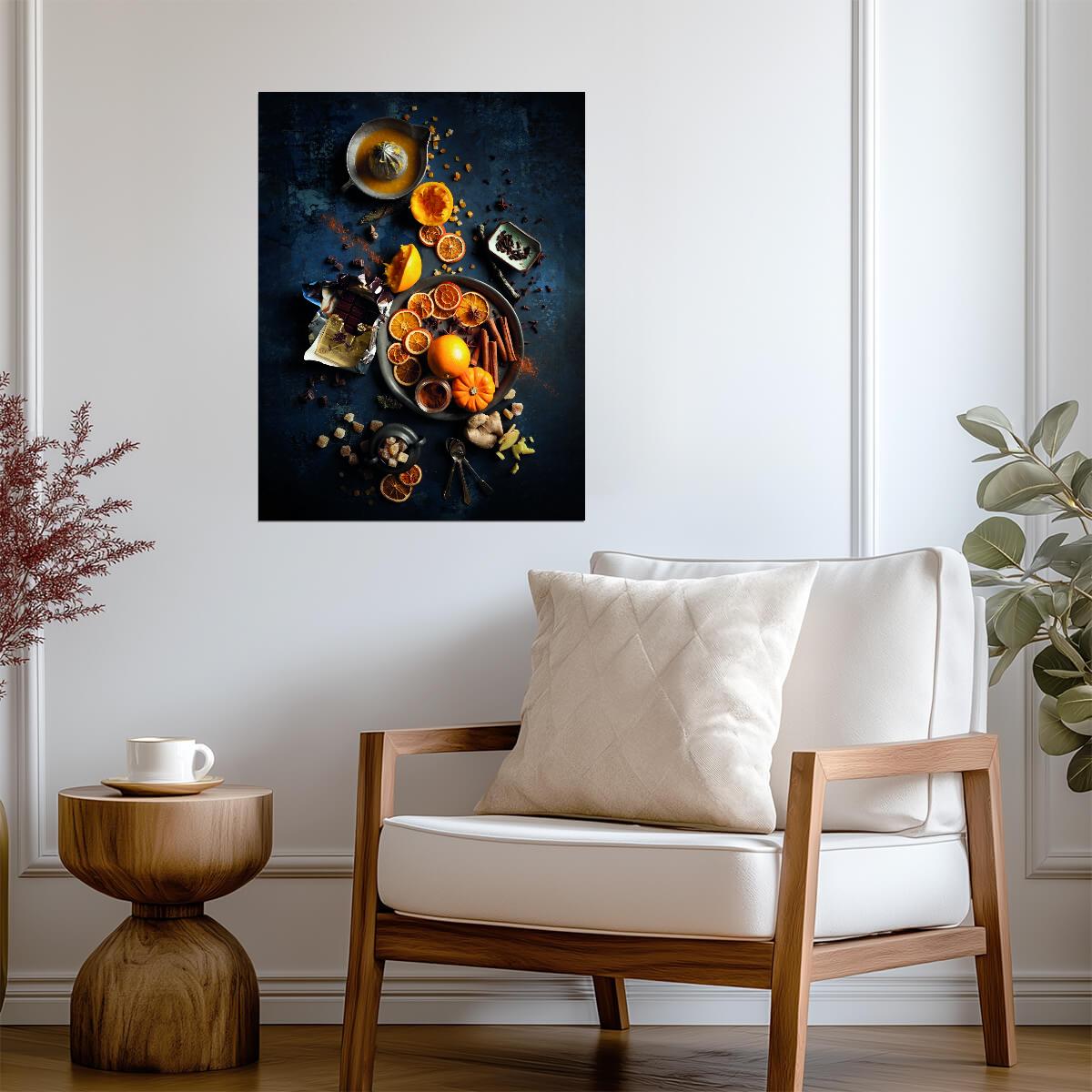 Autumn Harvest Still Life | Rustic Kitchen Photography | Cozy Farmhouse Wall Poster