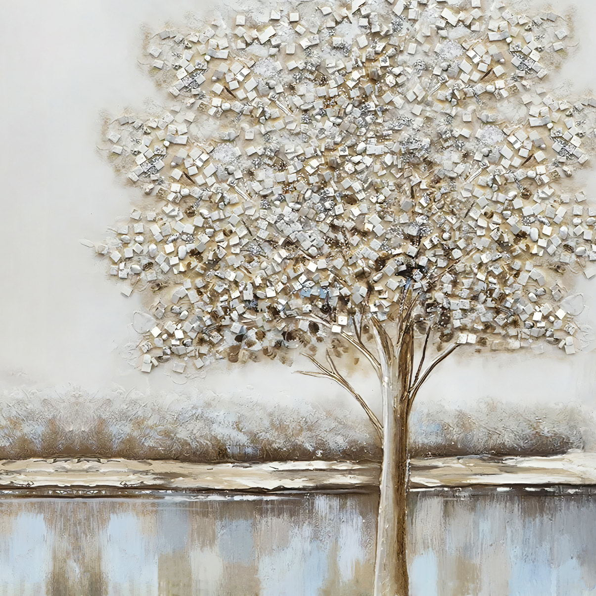Golden Tree of Life | Elegant Botanical Art Print | Luxury Nature Wall Poster