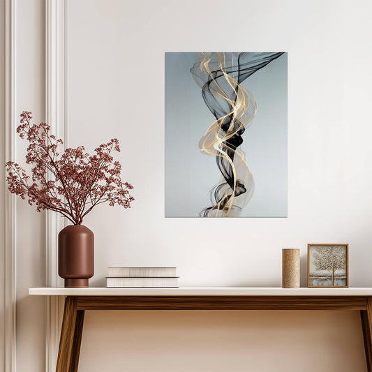 Elegant Flowing Lines | Minimalist Abstract Art | Modern Contemporary Poster